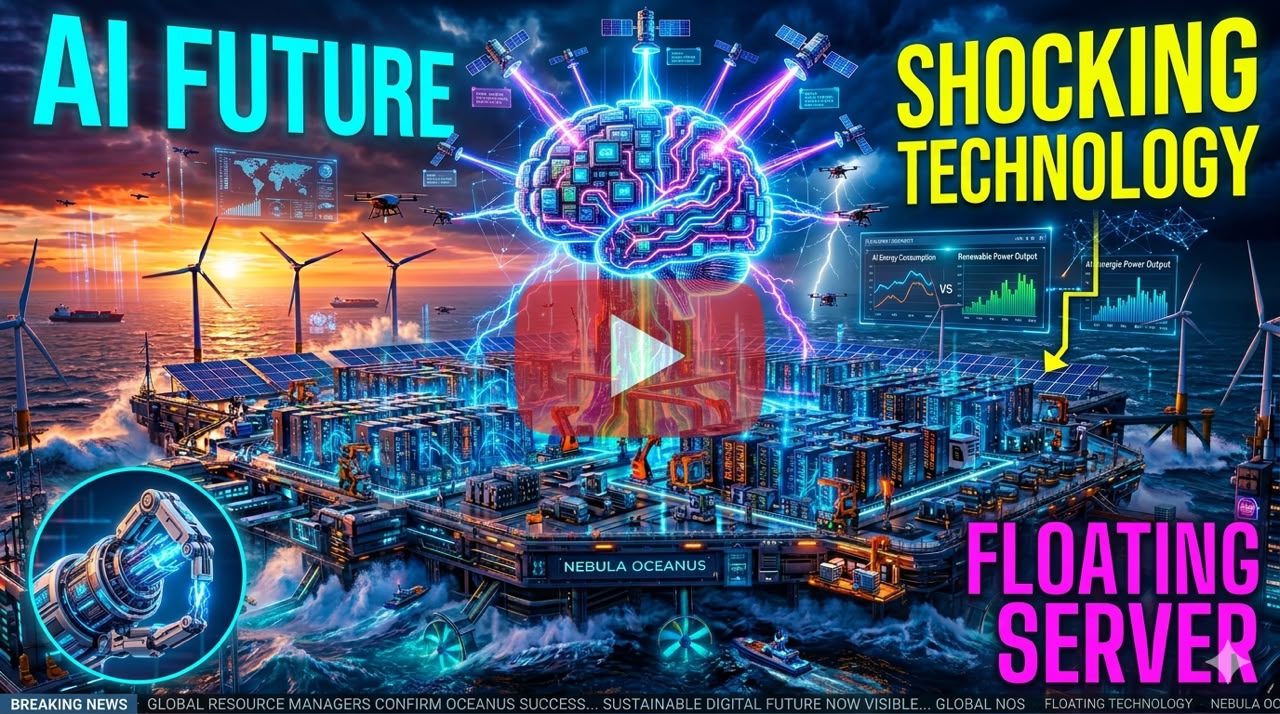 AI data floating in the sea. Is this the future of AI data centers