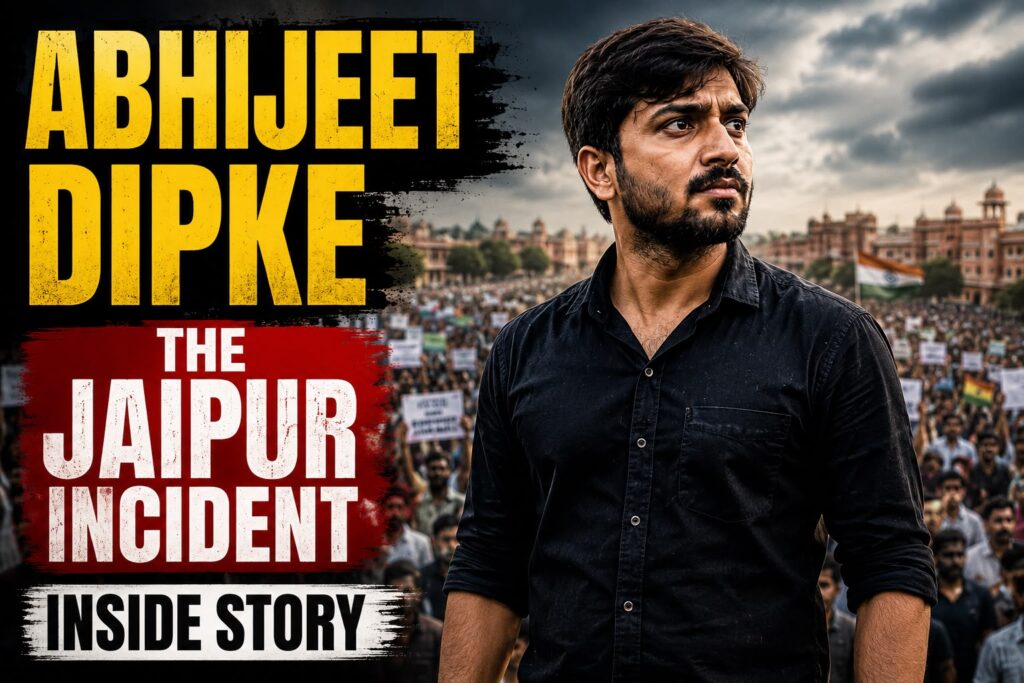 Abhijeet Dipke, Founder of Cockroach Janata Party attacked in Jaipur, Whenever a major movement or protest takes place in the country, the events surrounding it often draw public attention.