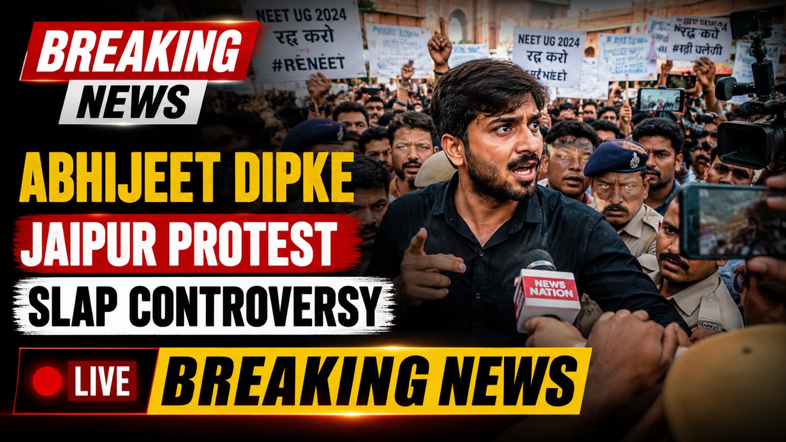 Abhijeet Dipke, Founder of Cockroach Janata Party attacked in Jaipur, Whenever a major movement or protest takes place in the country, the events surrounding it often draw public attention.