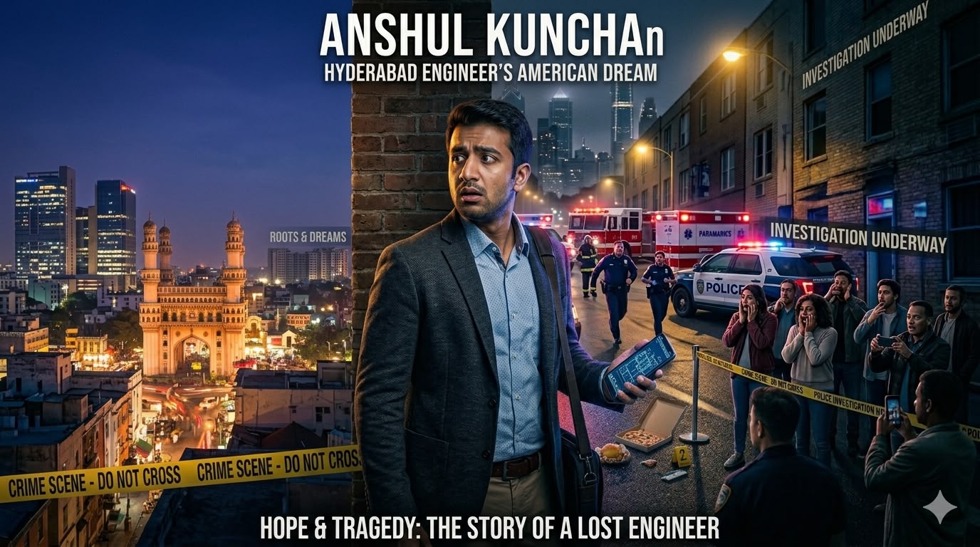 Hyderabad's young engineer Anshul Kuncha dies in the US