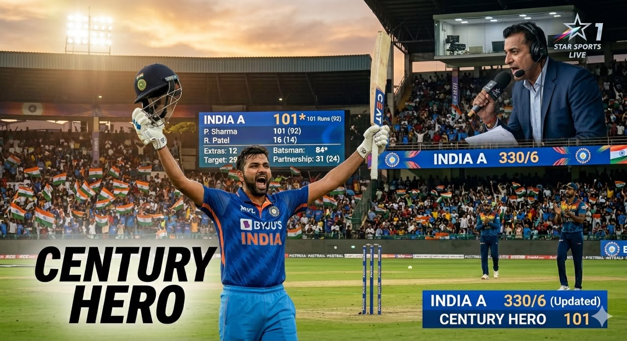 India A vs Sri Lanka A Exciting contest in Dambulla, Ruturaj's century changed the picture of the match