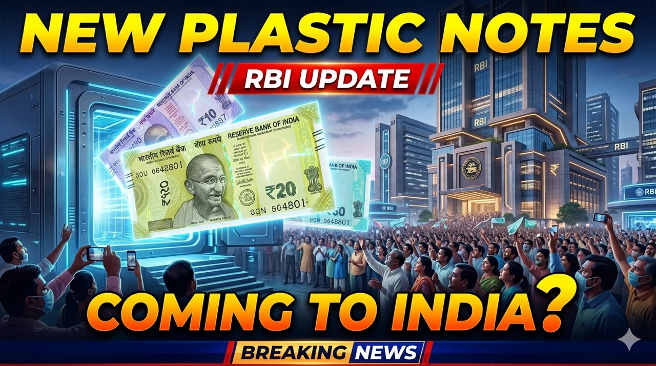 Preparation of plastic notes in India