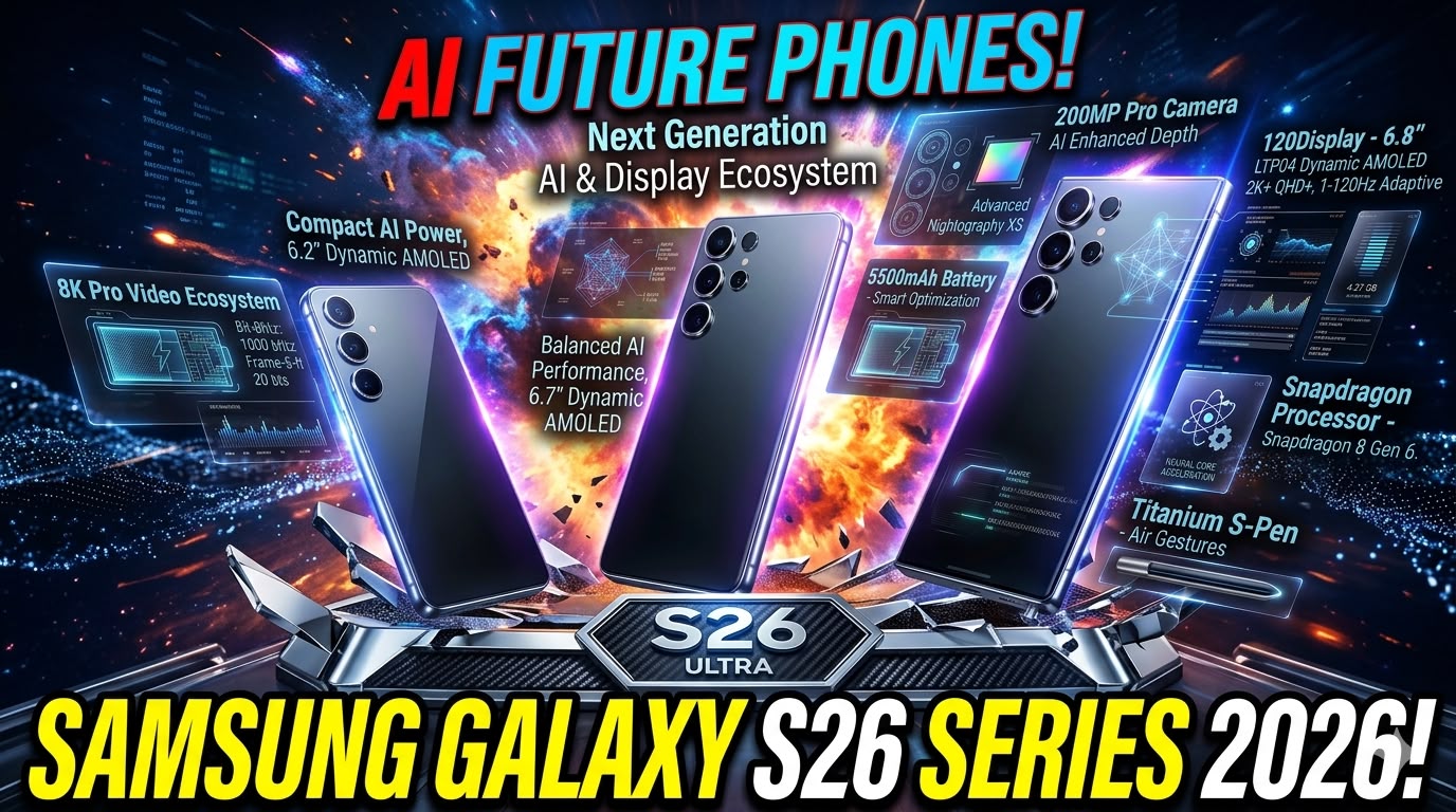 Samsung Galaxy S26 Series Review 2026 (S26 S26+ S26 Ultra – Full Detailed Report)