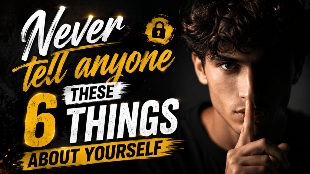 Never tell anyone these 6 things about yourself